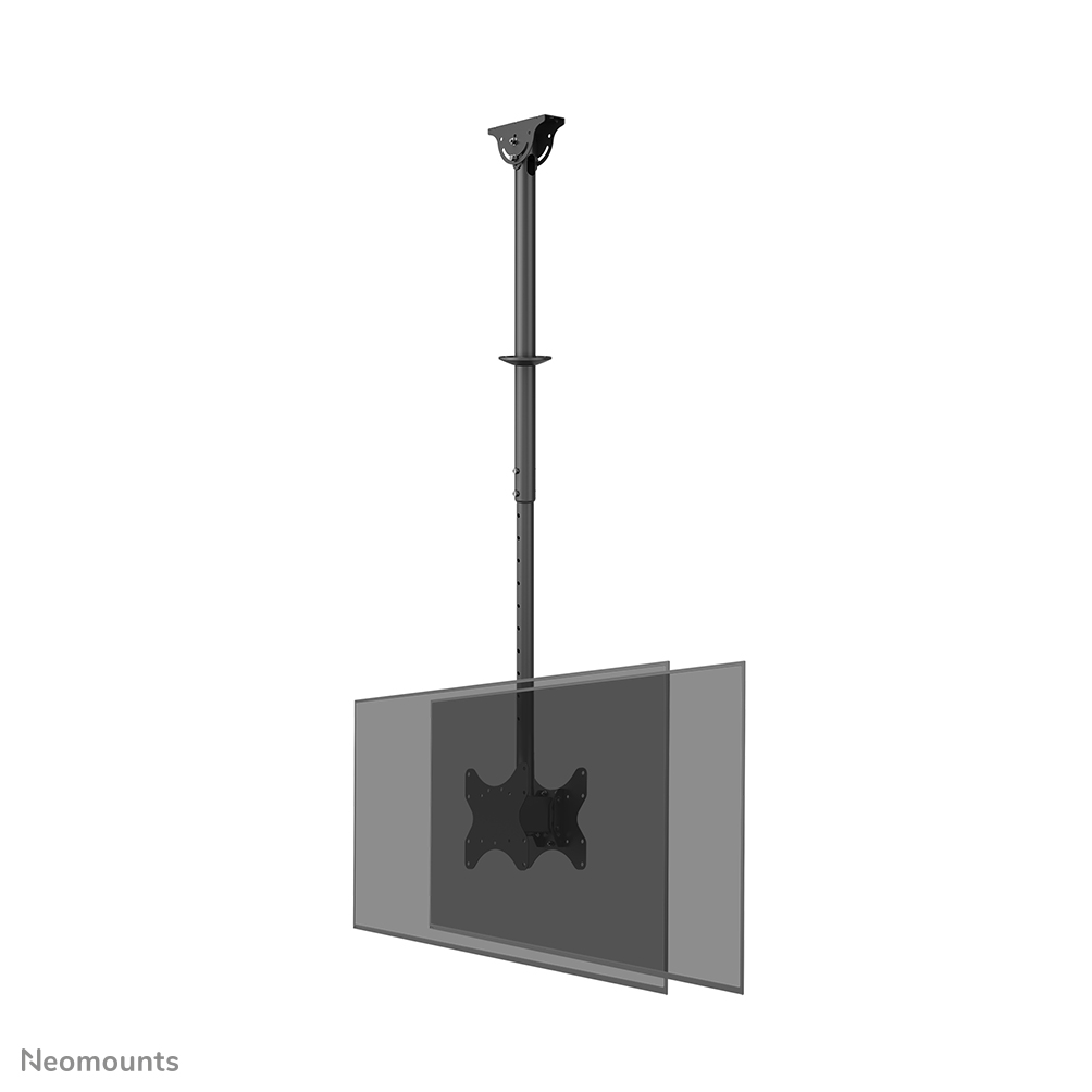 Neomounts CL35-340BL22 Supporto a soffitto per doppio monitor/TV 23-42" - alt. 106-156 cm